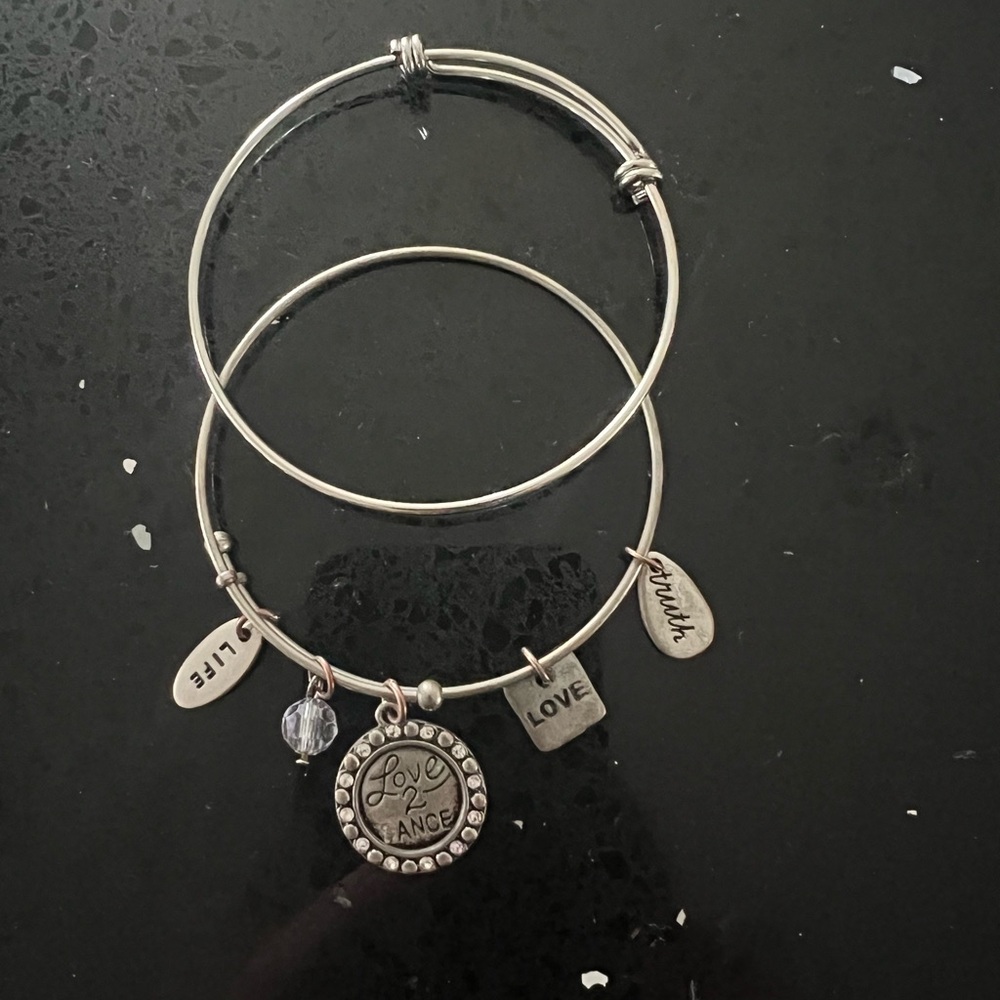 Silver Plated Love to Dance Bracelet